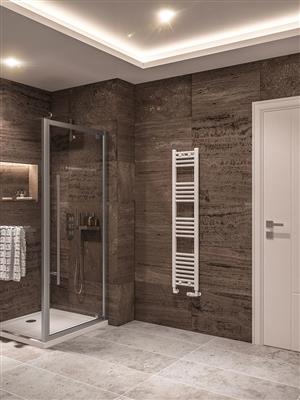 Wingrave Gloss White Straight Towel Radiator 1400 x 300mm