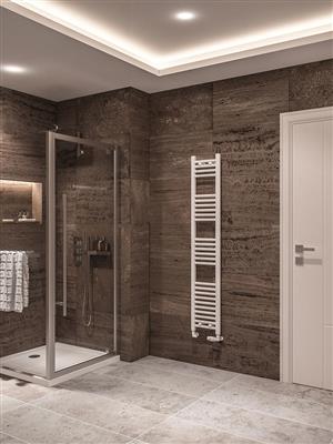 Wingrave Gloss White Straight Towel Radiator 1600 x 300mm