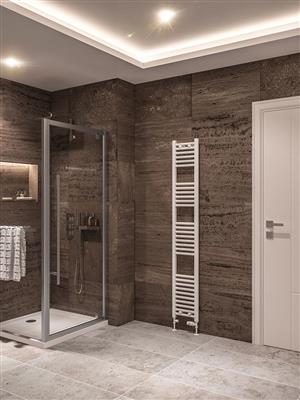 Wingrave Gloss White Straight Towel Radiator 1800 x 300mm