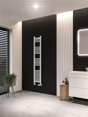 Wingrave Matt White Straight Towel Radiator 1600 x 400mm