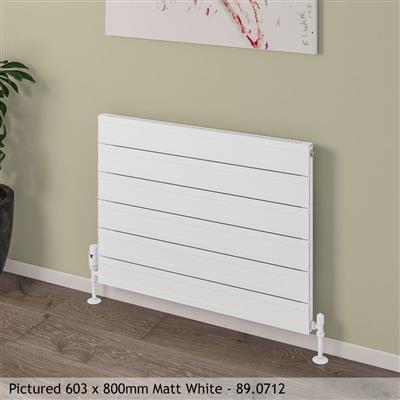 Berkeley Matt Anthracite Horizontal Aluminium Radiator 600 x 800mm