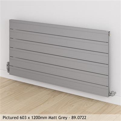 Berkeley Matt Anthracite Horizontal Aluminium Radiator 600 x 1200mm