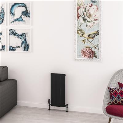 Withington Matt Black Aluminium Radiator 600 x 280mm