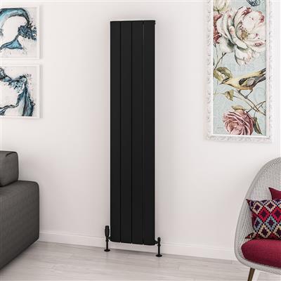 Withington Matt Black Aluminium Radiator 1800 x 375mm