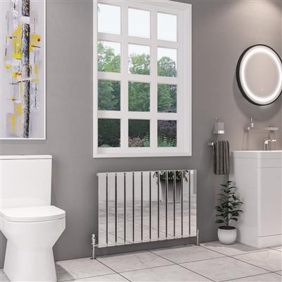 Deddington Chrome Horizontal Radiator 600 x 470mm