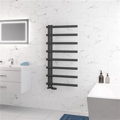 Marlow E-Style Matt Anthracite Towel Radiator 1150 x 500mm
