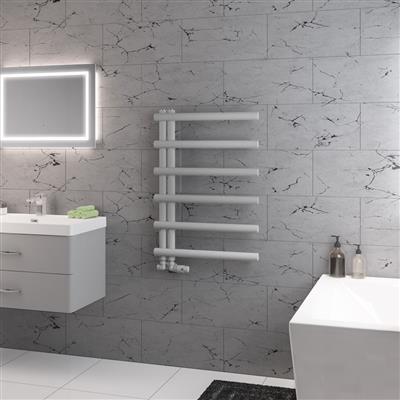 Marlow E-Style Matt Grey Towel Radiator 850 x 500mm