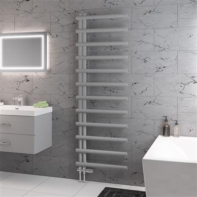 Marlow E-Style Matt Grey Towel Radiator 1750 x 600mm