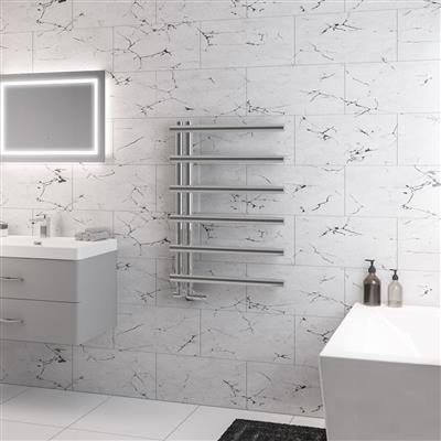 Marlow E-Style Chrome Towel Radiator 850 x 600mm