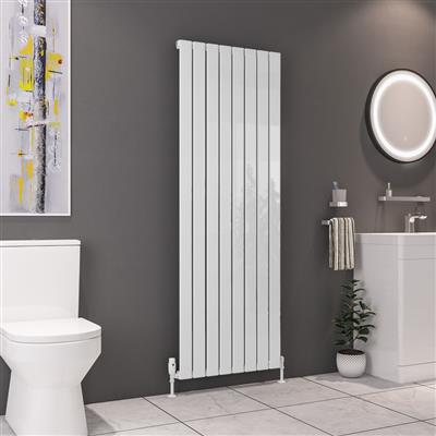 Deddington Gloss White Vertical Radiator 1800 x 550mm