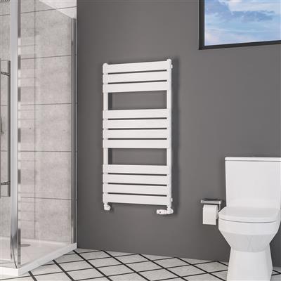 Deddington Gloss White Towel Rail 1200 x 500mm