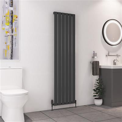 Deddington Matt Anthracite Vertical Radiator 1800 x 390mm