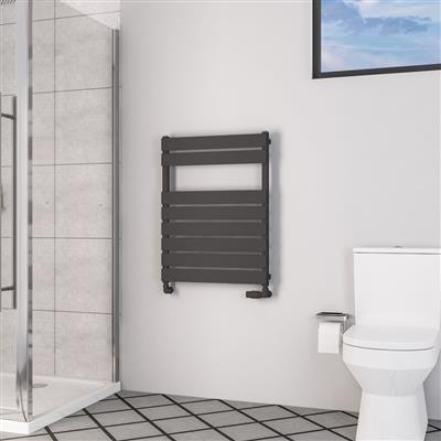 Deddington Matt Anthracite Towel Rail 800 x 500mm