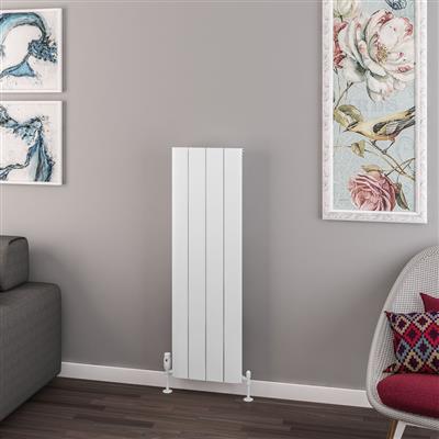 Withington Matt White Aluminium Radiator 1200 x 280mm