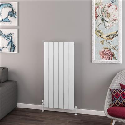 Withington Matt White Aluminium Radiator 1200 x 565mm