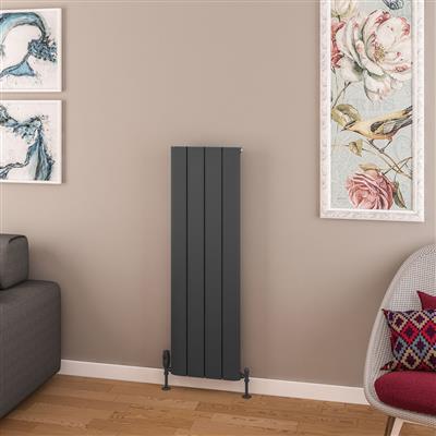 Withington Matt Anthracite Aluminium Radiator 1200 x 280mm