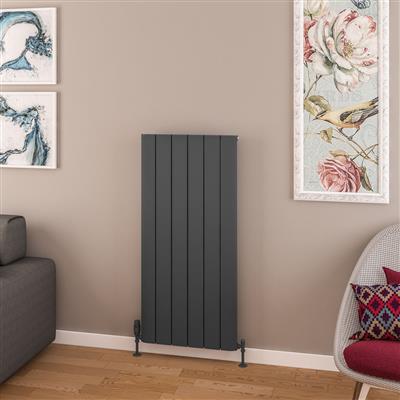 Withington Matt Anthracite Aluminium Radiator 1200 x 470mm