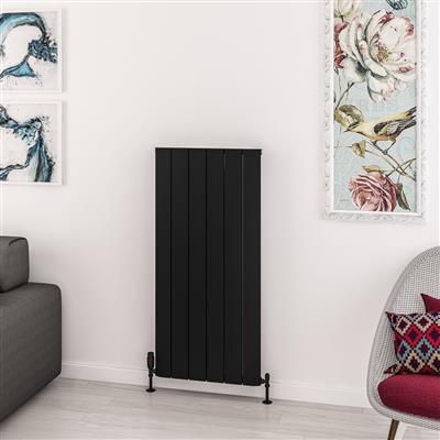 Withington Matt Black Aluminium Radiator 1200 x 565mm