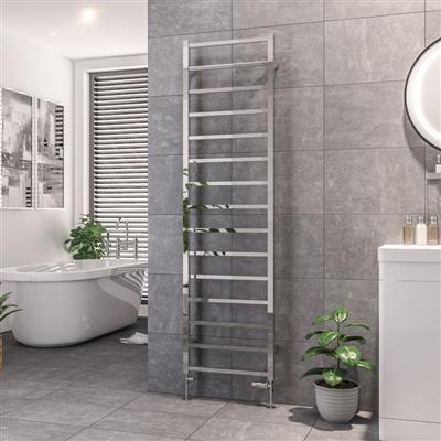 Tuscan Chrome Square Towel Radiator 1800 x 600mm