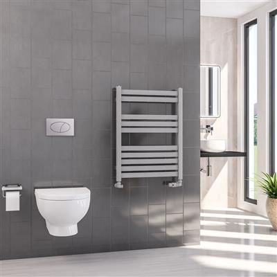 Defford Matt Grey Towel Radiator 800 x 500mm