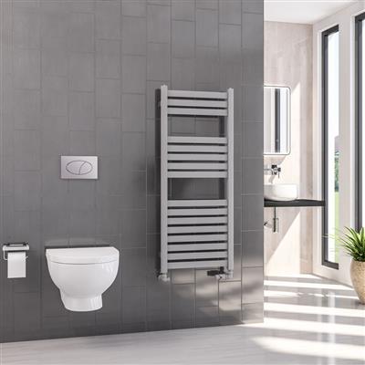 Defford Matt Grey Towel Radiator 1200 x 600mm