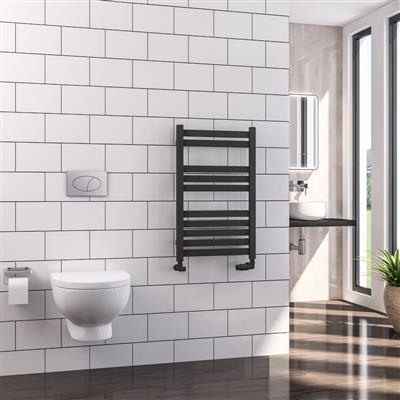 Defford Matt Anthracite Towel Radiator 800 x 600mm