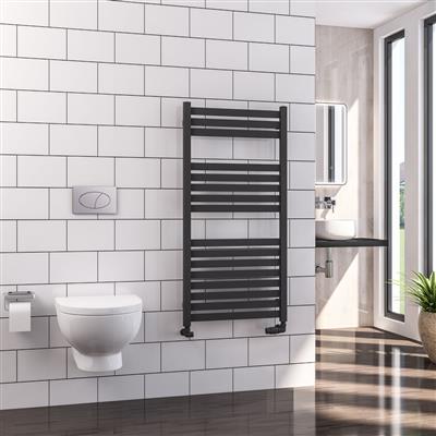 Defford Matt Anthracite Towel Radiator 1200 x 600mm