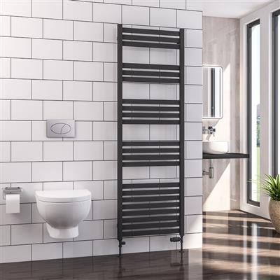 Defford Matt Anthracite Towel Radiator 1800 x 500mm