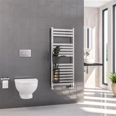 Defford Chrome Towel Radiator 1200 x 500mm