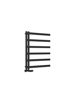 Platani Matt Black Towel Radiator 800 x 600mm