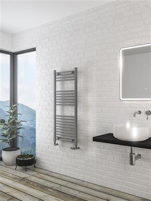 Wingrave Matt Grey Straight Towel Radiator 1200 x 500mm