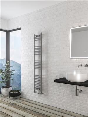 Wingrave Matt Grey Straight Towel Radiator 1600 x 400mm