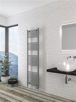 Wingrave Matt Grey Straight Towel Radiator 1800 x 500mm