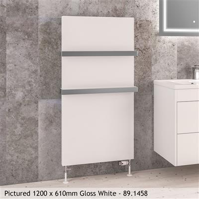 Wingrave Gloss White Flat Panel Radiator 1200 x 510mm