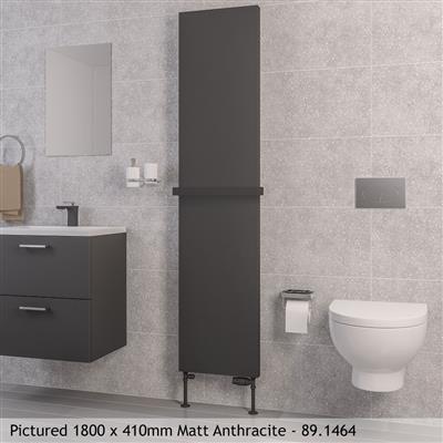 Wingrave Matt Anthracite Flat Panel Radiator 1800 x 410mm