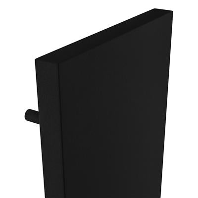 Wingrave Matt Black Flat Panel Radiator 1800 x 310mm