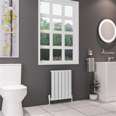 Deddington Gloss White Horizontal Radiator 600 x 470mm