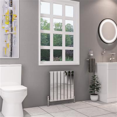 Deddington Chrome Horizontal Radiator 600 x 470mm