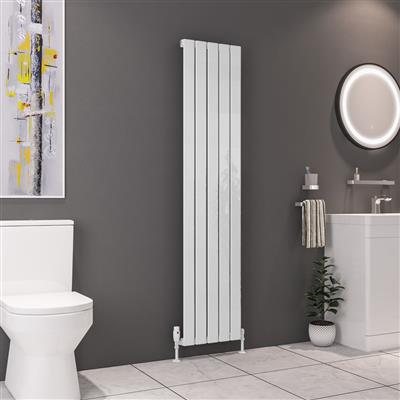 Deddington Gloss White Vertical Radiator 1800 x 470mm