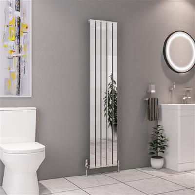 Deddington Chrome Vertical Radiator 1800 x 310mm