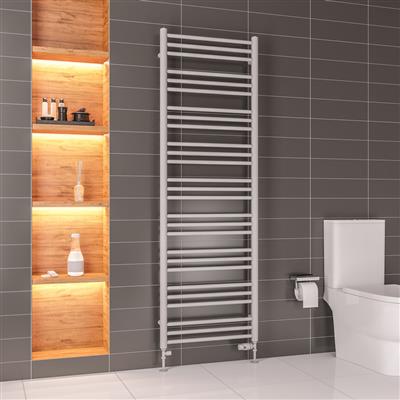 Corinium Mat Grey Round Multi Towel Radiator 1800 x 500mm