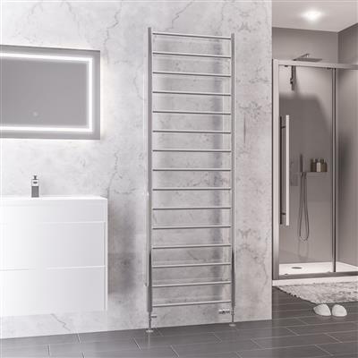 Tuscan Chrome Round Multi Towel Radiator 1800 x 500mm