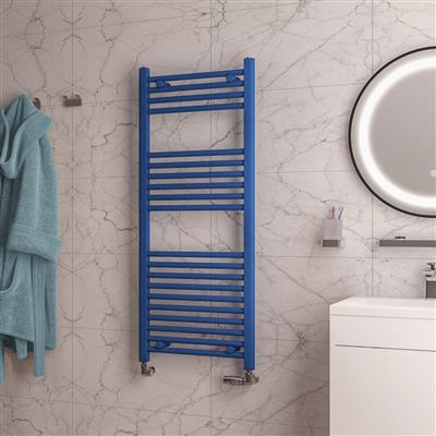 Wingrave Matt Colbalt Blue Straight Towel Radiator 1200 x 500mm