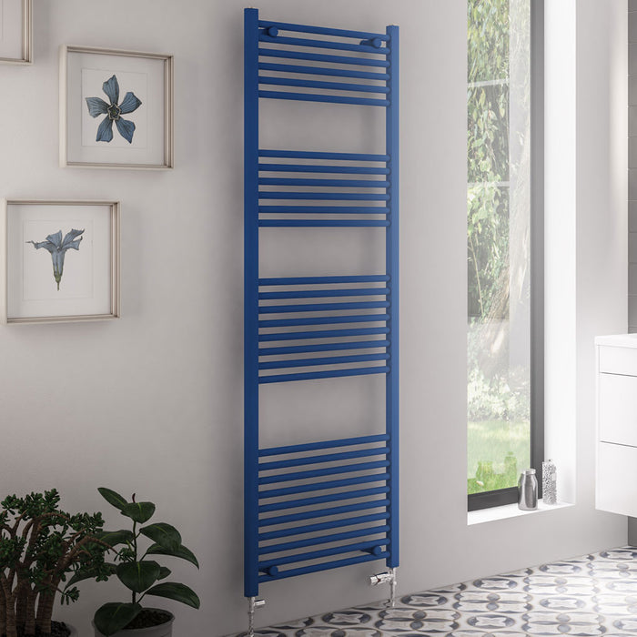 Wingrave Matt Colbalt Blue Straight Towel Radiator 1800 x 500mm