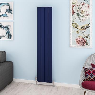 Withington Matt Cobalt Blue Aluminium Radiator 1800 x 470mm