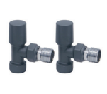 Anthracite Angled Radiator Valves