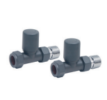 Anthracite Straight Radiator Valves