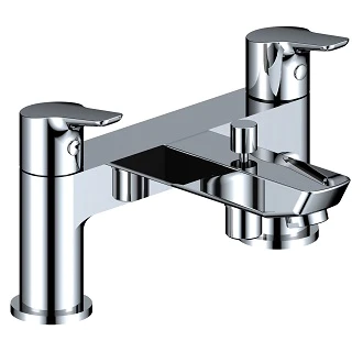 BagnoDesign X10 2 Hole Deck Mounted Bath Shower Mixer