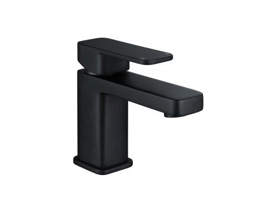 Optim Noir 1700 Single Ended Bath Square Bathroom Suite - Matt Black