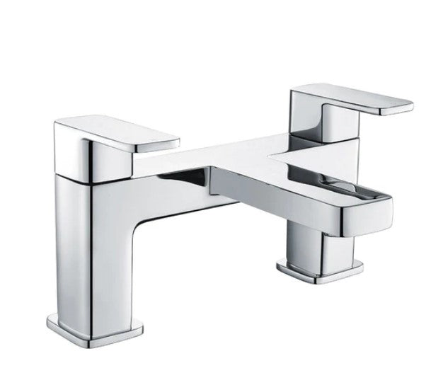 Blade 1700 Single Ended Bath Square Bathroom Suite - Chrome